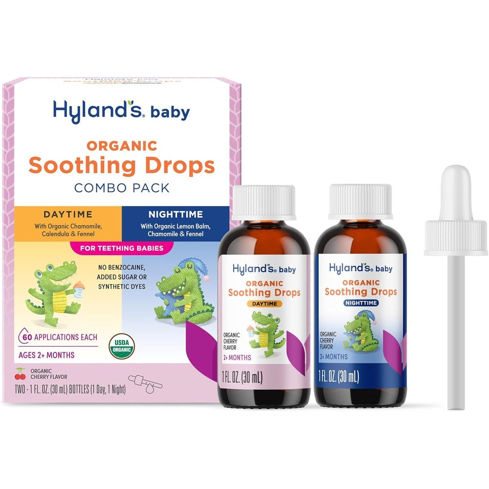 Hyland's Baby Organic Daytime and Nighttime Soothing Drops Combo Pack front view