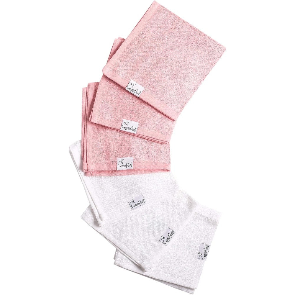 Copper Pearl 6 Ultra Soft Baby Bath Washcloths front view