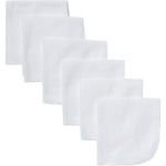Gerber washcloth white 6 count set front packaging view