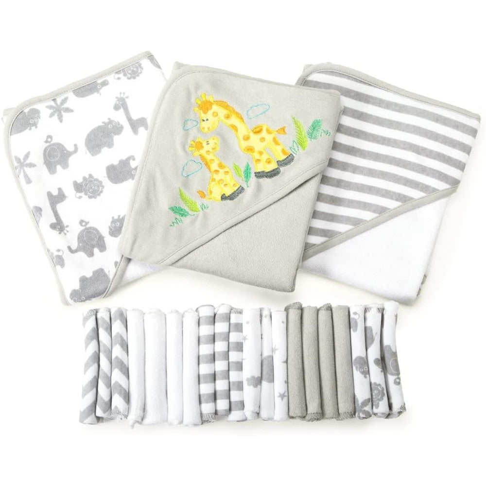 Spasilk 23-piece essential baby bath gift set front view