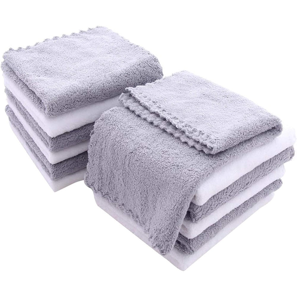 Spotted Play 12 pack baby washcloths stack view