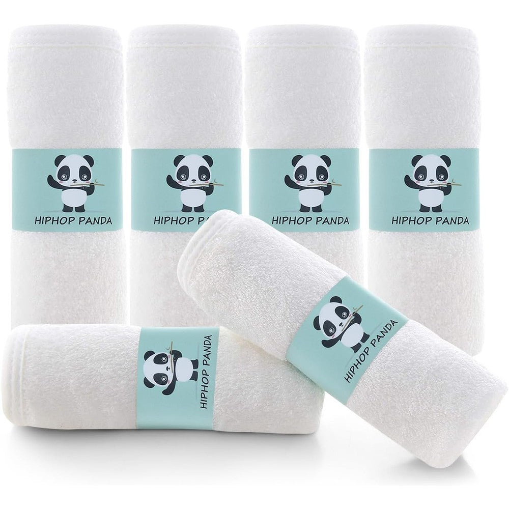 Hiphop Panda bamboo baby washcloths front view