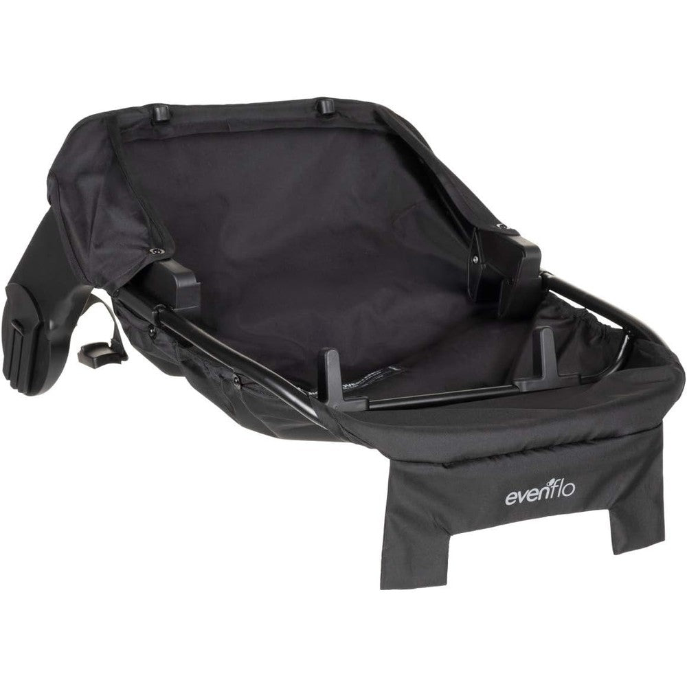 Evenflo Pivot Xplore Infant Car Seat Adapter front view in black