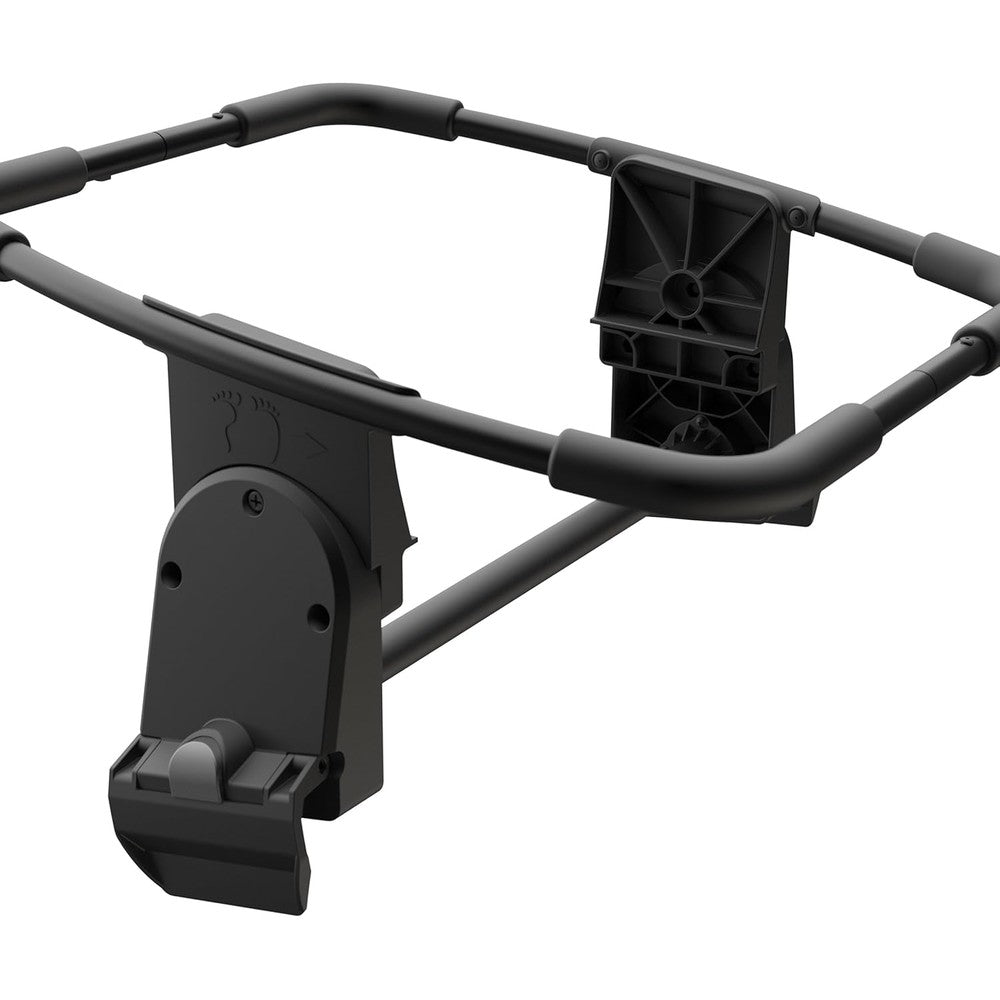 Veer Cruiser infant car seat adapter for Chicco front view attached to wagon frame
