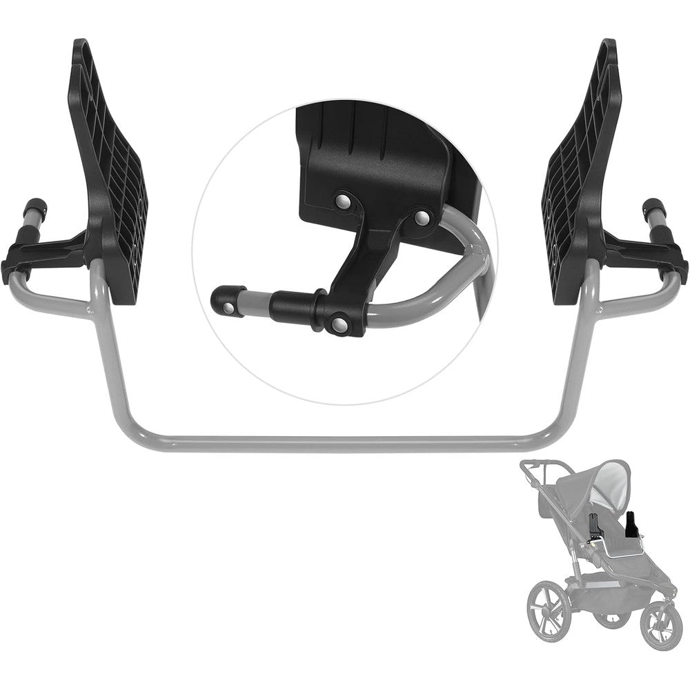 Touri single jogging stroller adapter for Graco infant car seats front view