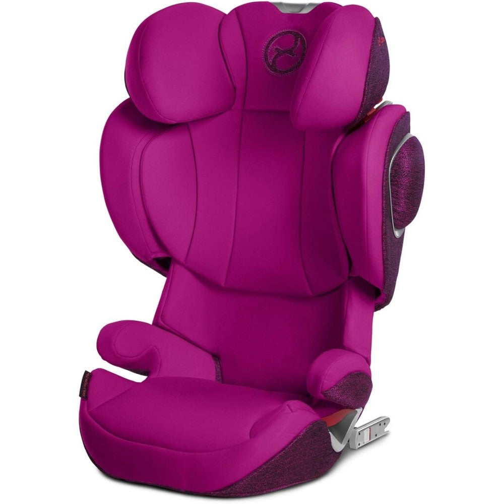 Cybex Solution Z-Fix highback booster car seat in Passion Pink front view premium authentic imported child travel safety gear