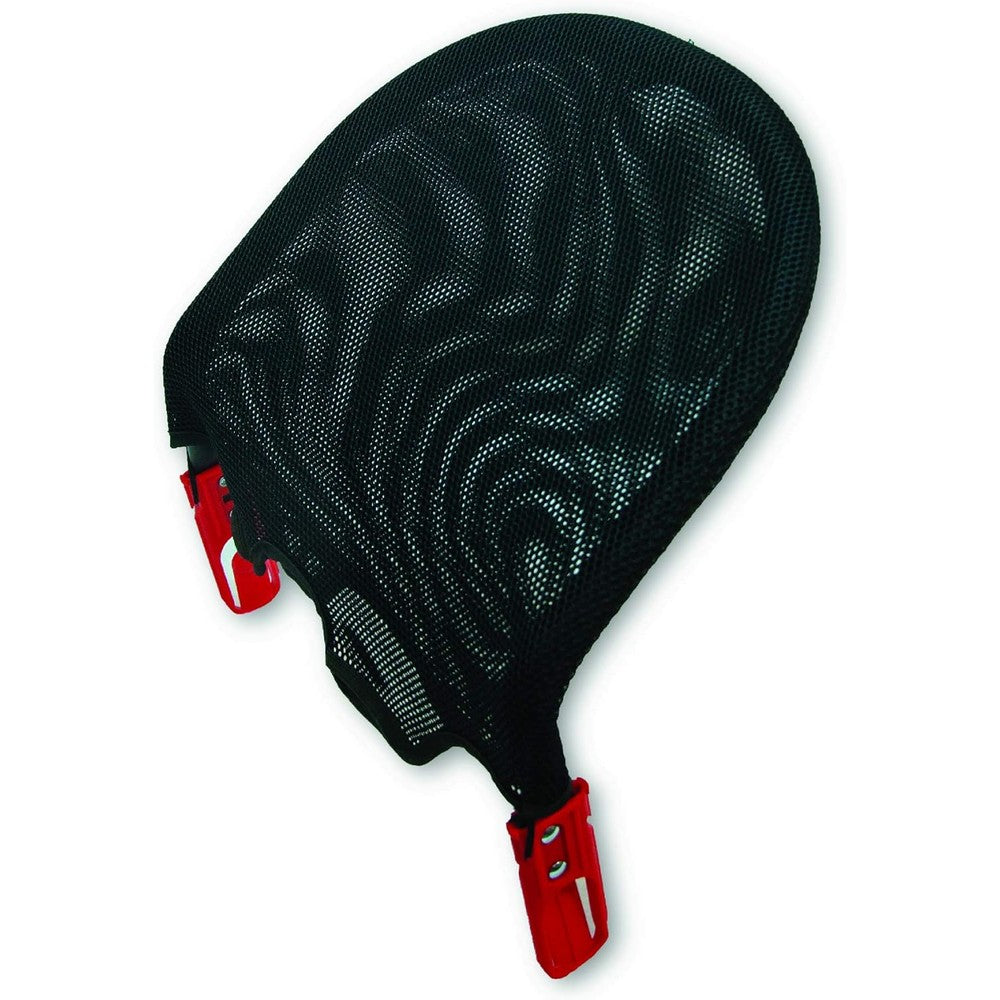 Britax One4Life Anti Rebound Bar Accessory in black front view showing metal frame and red connectors