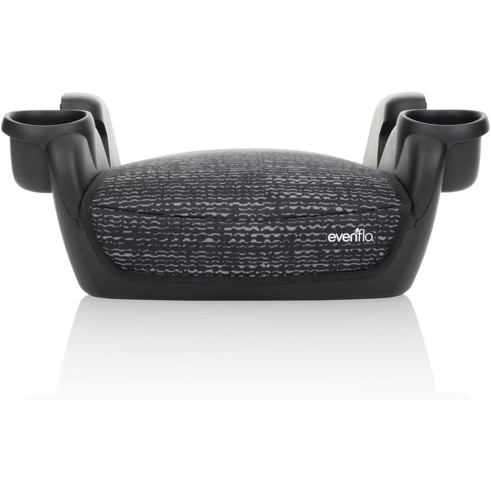 Evenflo GoTime No Back Booster Car Seat Static Black front view