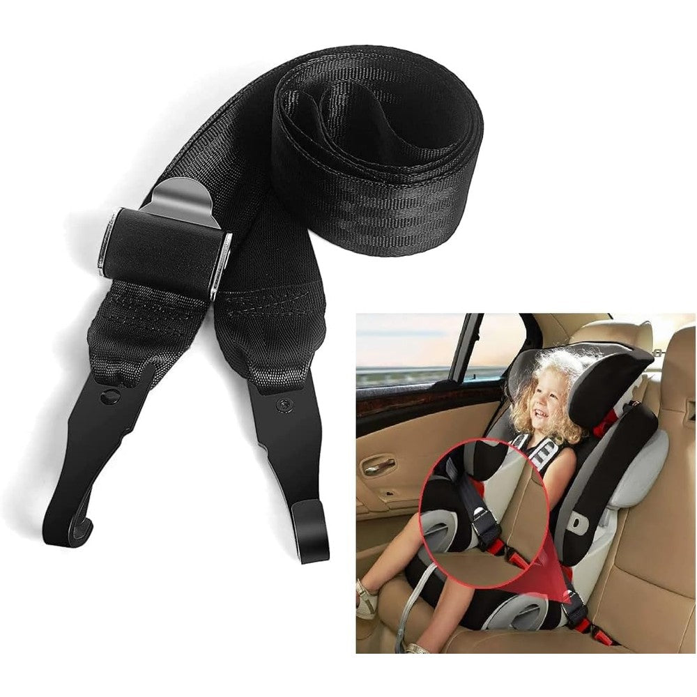 SKCAZA DANACE general latch interface strap front view showing black heavy duty nylon webbing