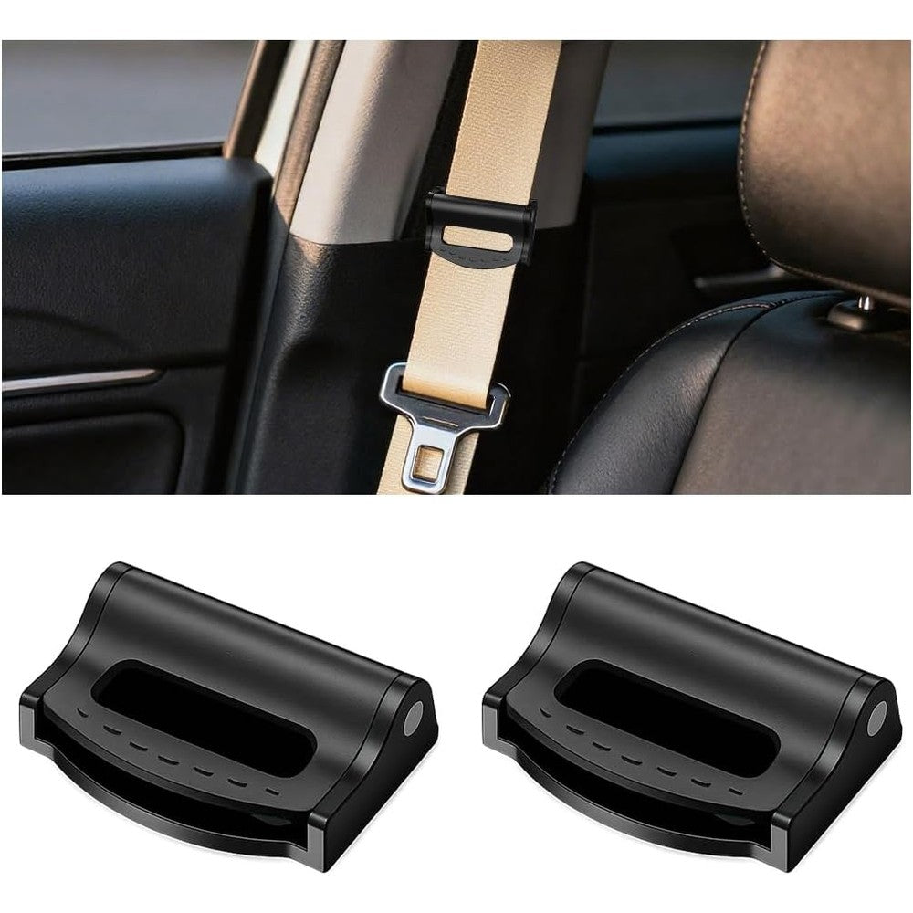 HsentimenH car seatbelt adjuster front view showing sleek black locking clips