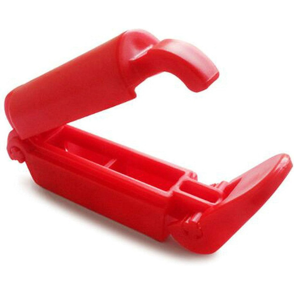 Jatech baby car seat safety belt buckle clip front view showcasing red durable ABS plastic design.