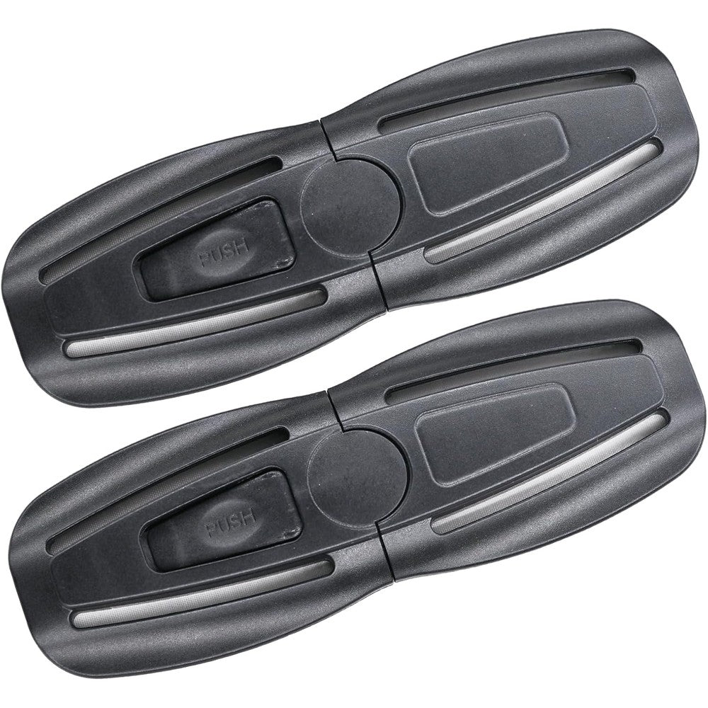 CaoXiong universal child car seat chest harness clip 2 pack front view showing secure buckle
