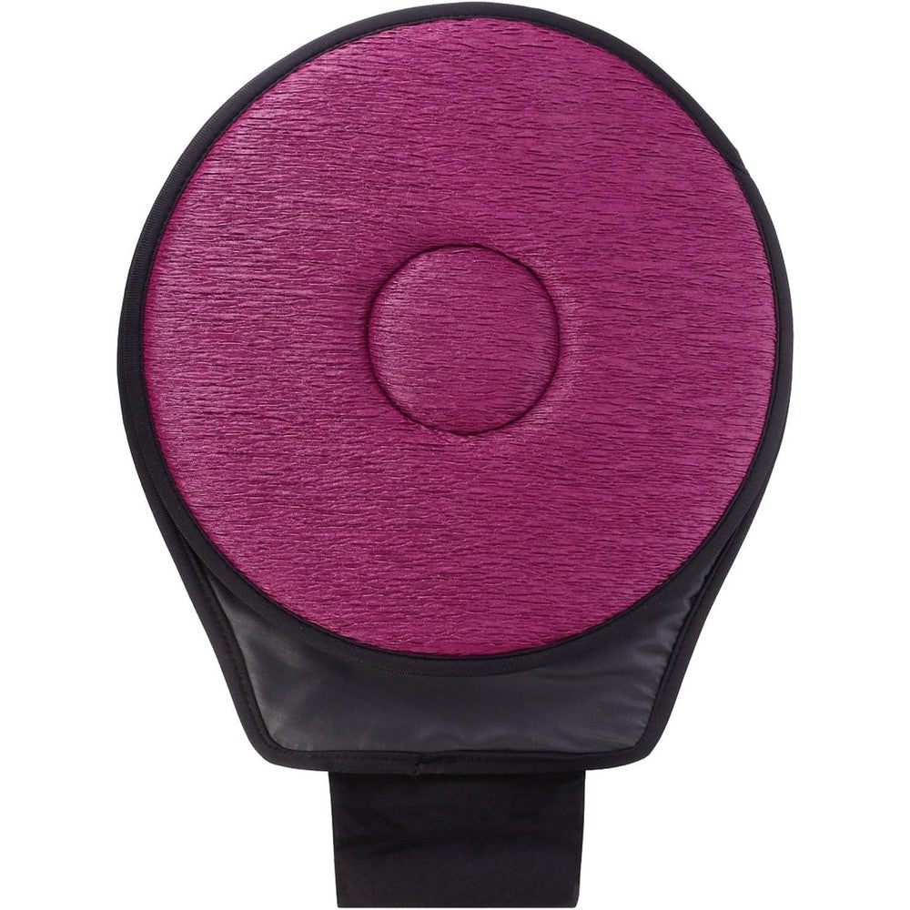 Vintorky 360 degree rotating car seat swivel cushion front view claret mobility aid