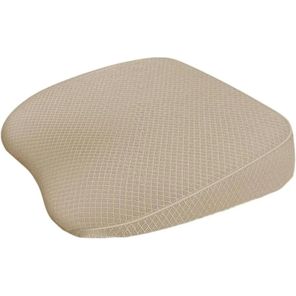 AVSMGP car seat cushion front view premium beige booster seat for driving visibility