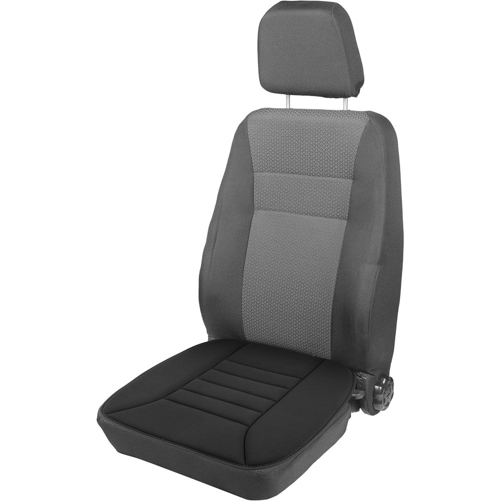 Stalwart car seat cushion black front view premium memory foam pad