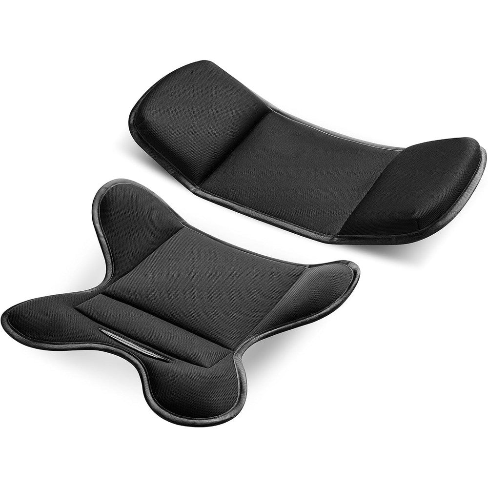 CoiiJoii infant car seat insert black color front view showing ergonomic headrest