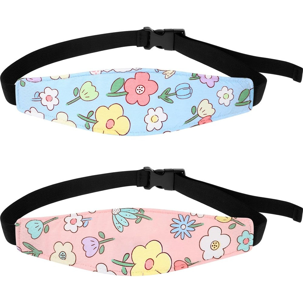 Hestya baby car seat head support straps classic flower front view