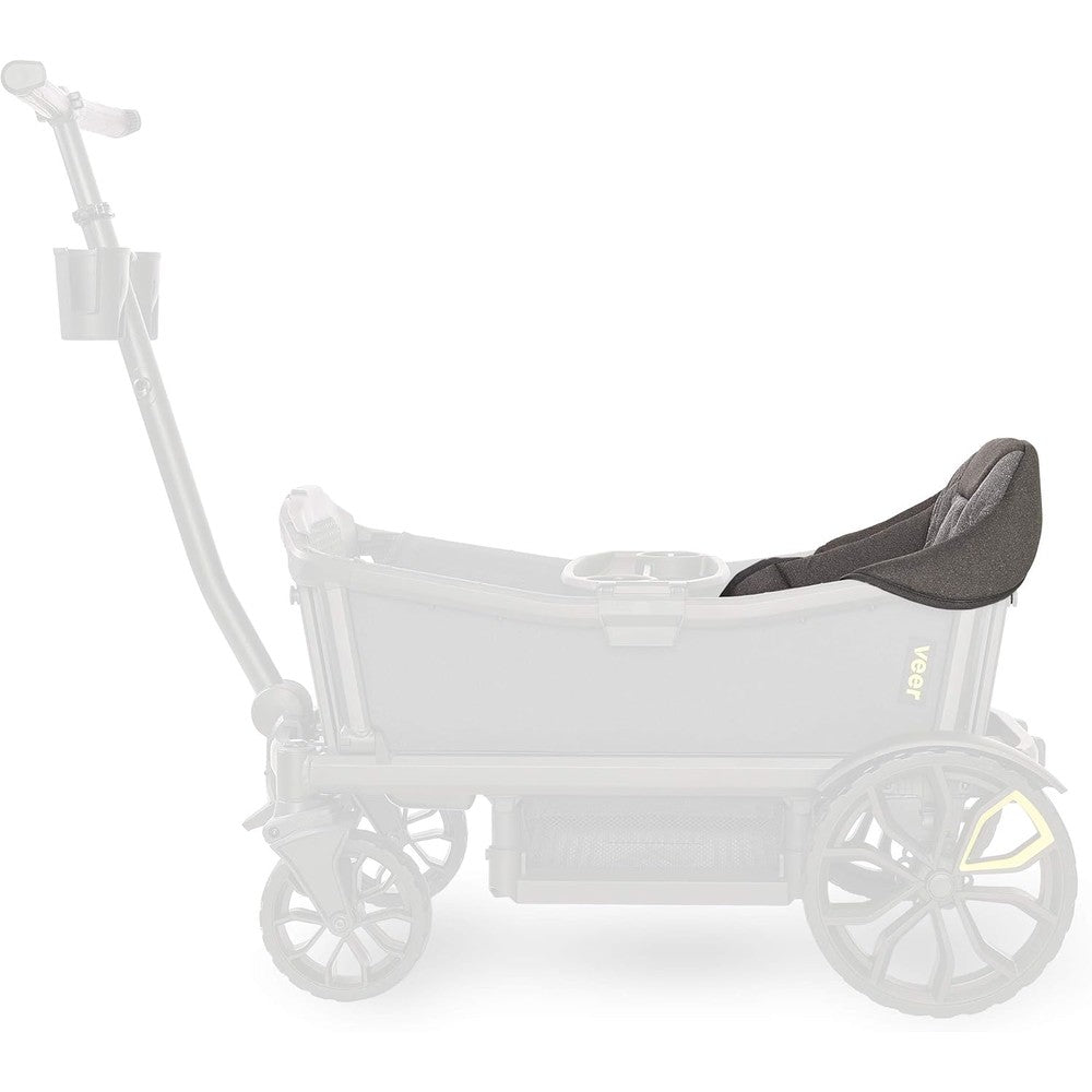 Veer comfort seat front view premium toddler wagon insert in grey
