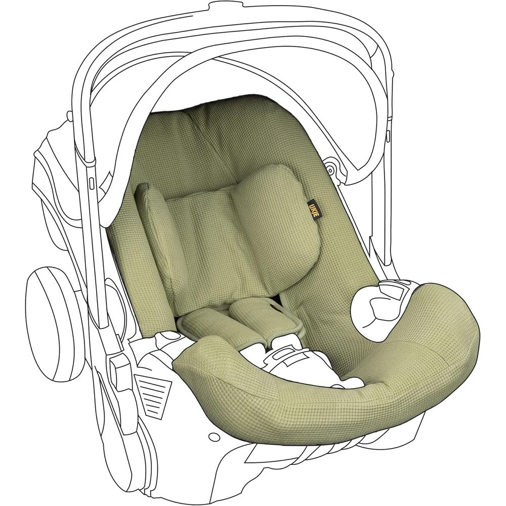 UKJE Cover Compatible with Doona Car Seat Eucalyptus Green Front View