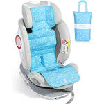 Orzbow car seat cooling pad with insulated bag blue front view