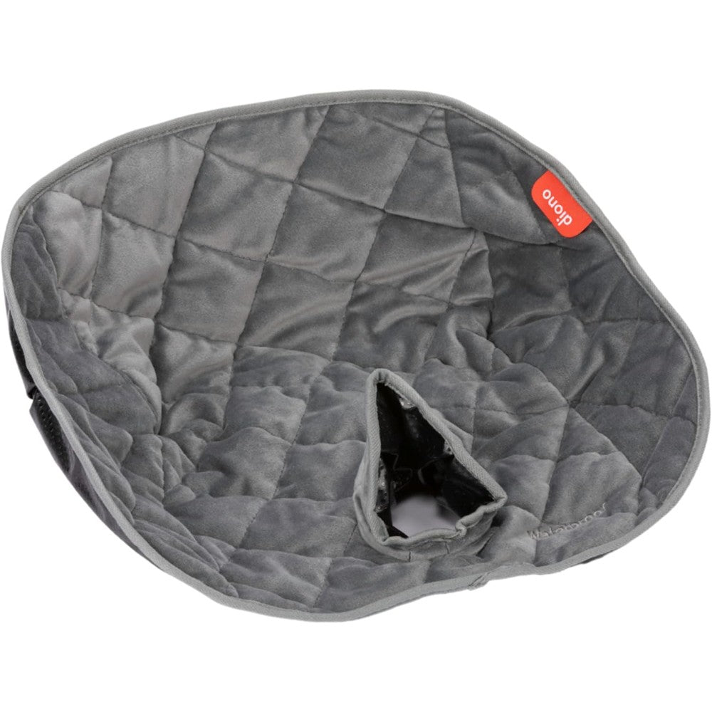 Diono Ultra Dry Seat gray waterproof car seat pad front view