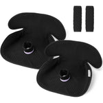 TinlyFinly 2 Pack Baby Potty Training Car Seat Protector black front view