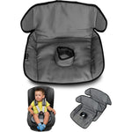 Lynmark potty training car seat protector cover front view grey