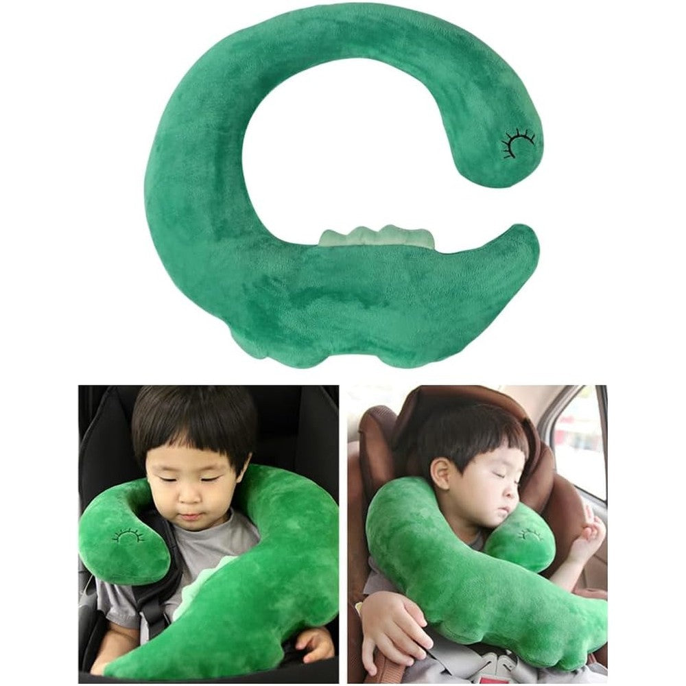Hksichengkeji Kids Car Travel Pillow Cute Cartoon Neck Cushion Soft Breathable Head And Body Support For Road Trips And Long Journeys - Image 1