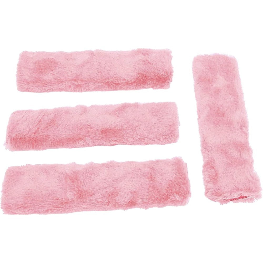 Spaceshoop 4 pack pink seat belt covers for kids front view