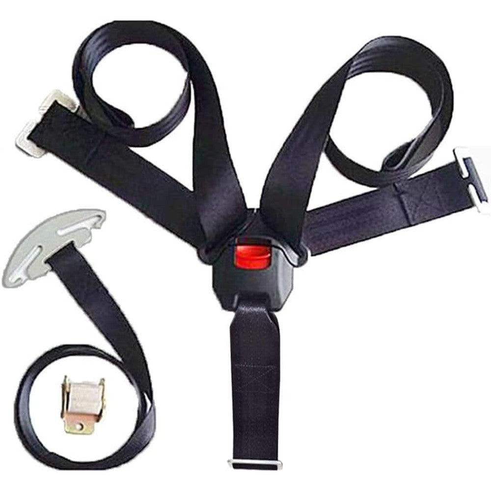 Feiteplus universal baby 5-point harness front view on white background