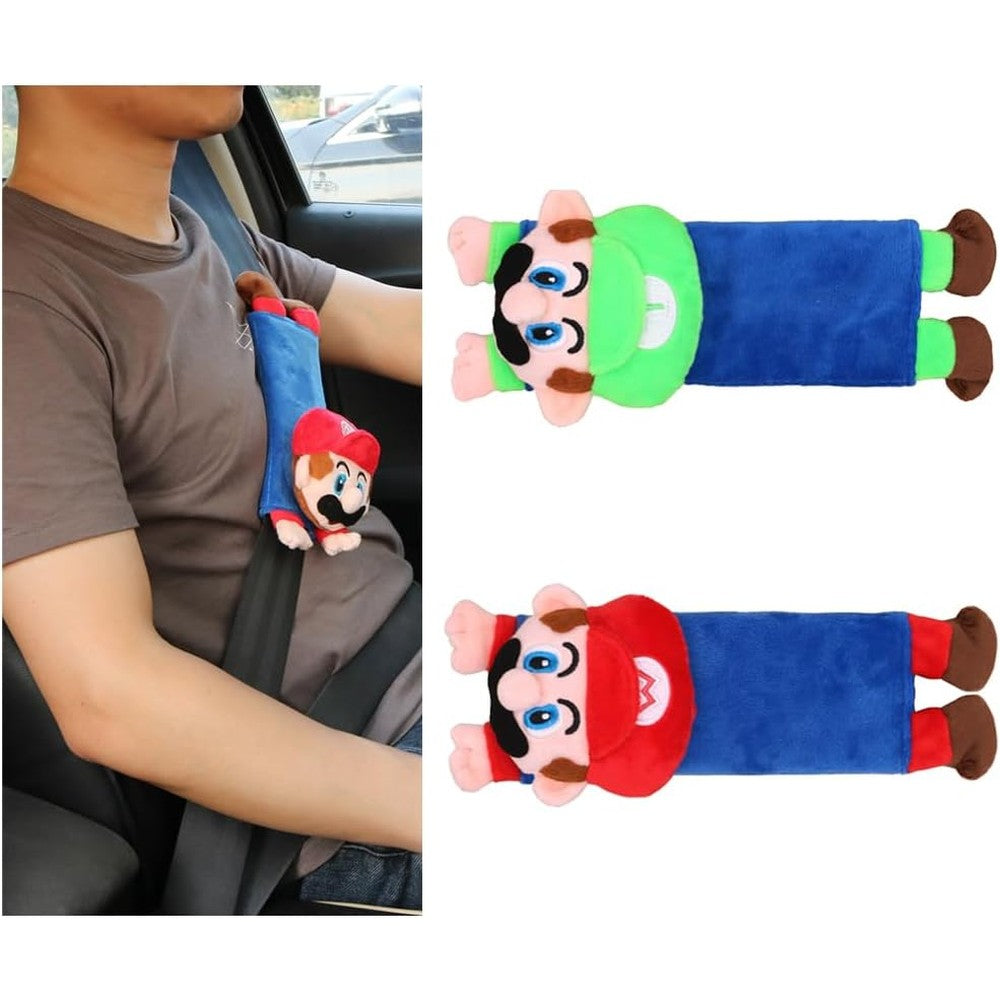 Hodrme plush car seat belt covers for kids front view