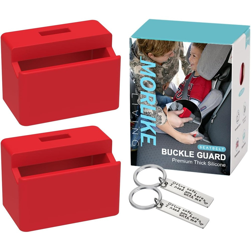 Morlike silicone seatbelt buckle cover set of two