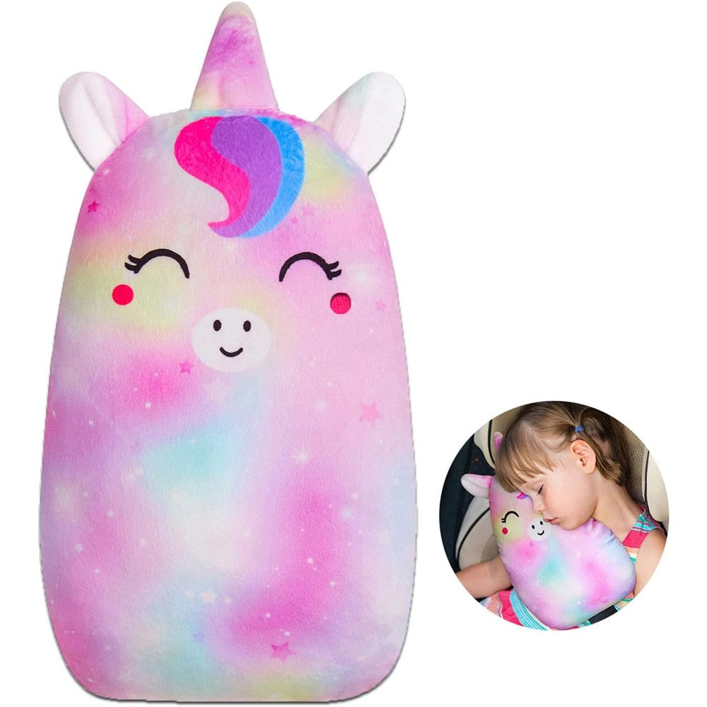 Fioday unicorn car seat belt pillow front view
