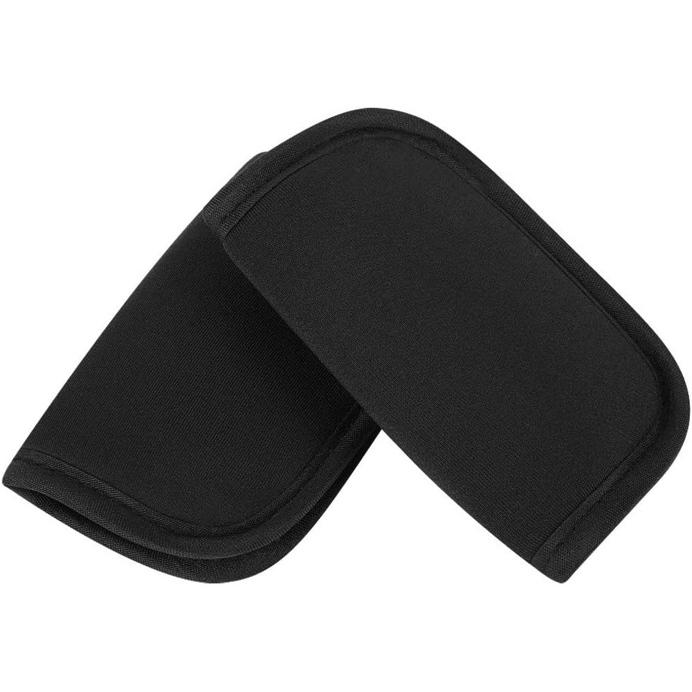Accmor car seat strap covers in black front view
