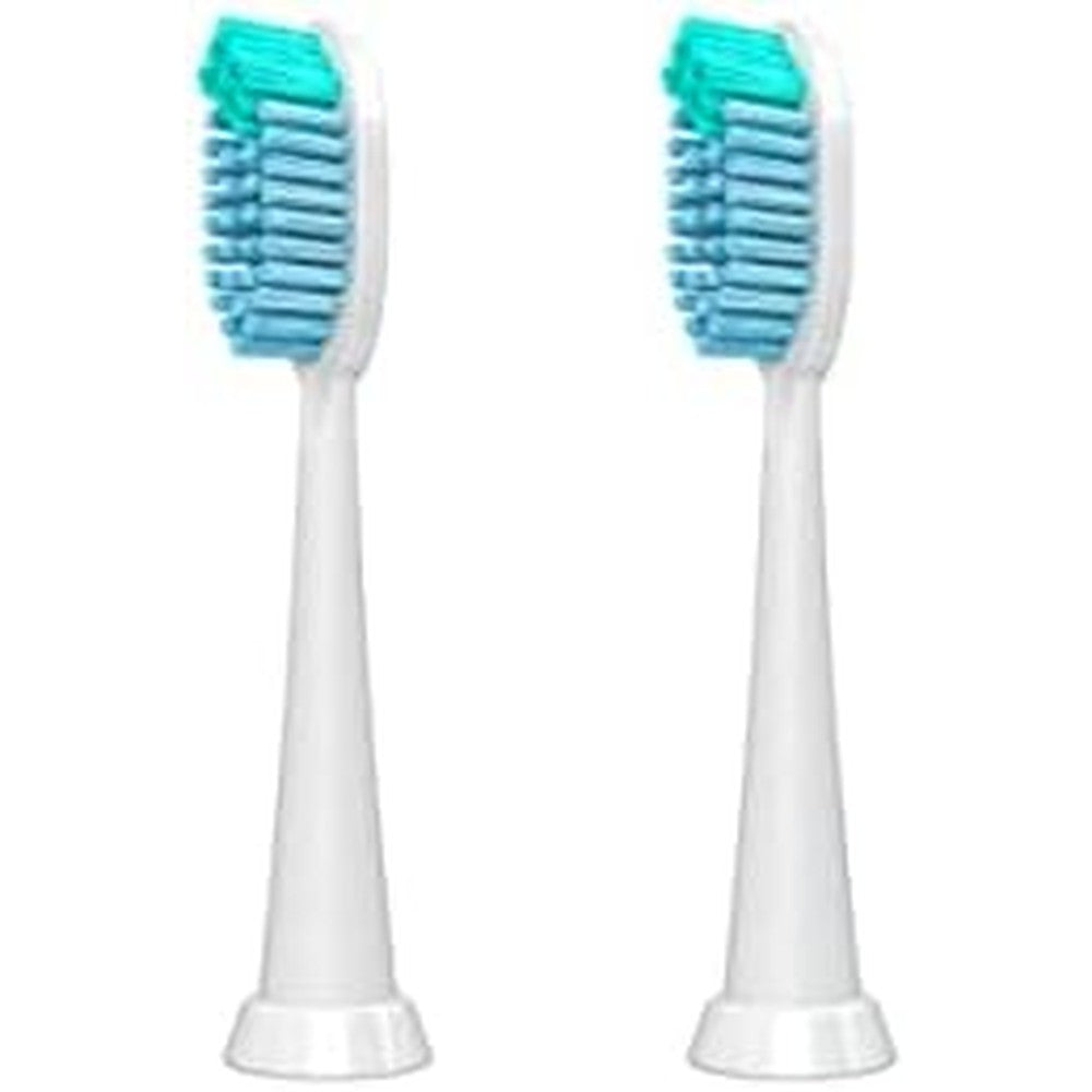 TAO Clean Sonic Electric Toothbrush Replacement Heads front view pack of two clear whitening refills