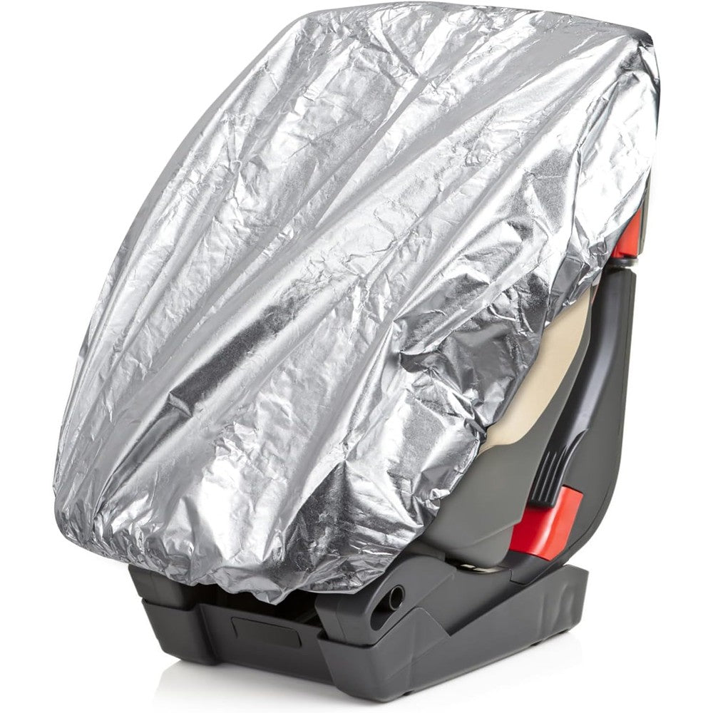Epicover car seat sun shade cover front view reflecting bright outdoor sunlight