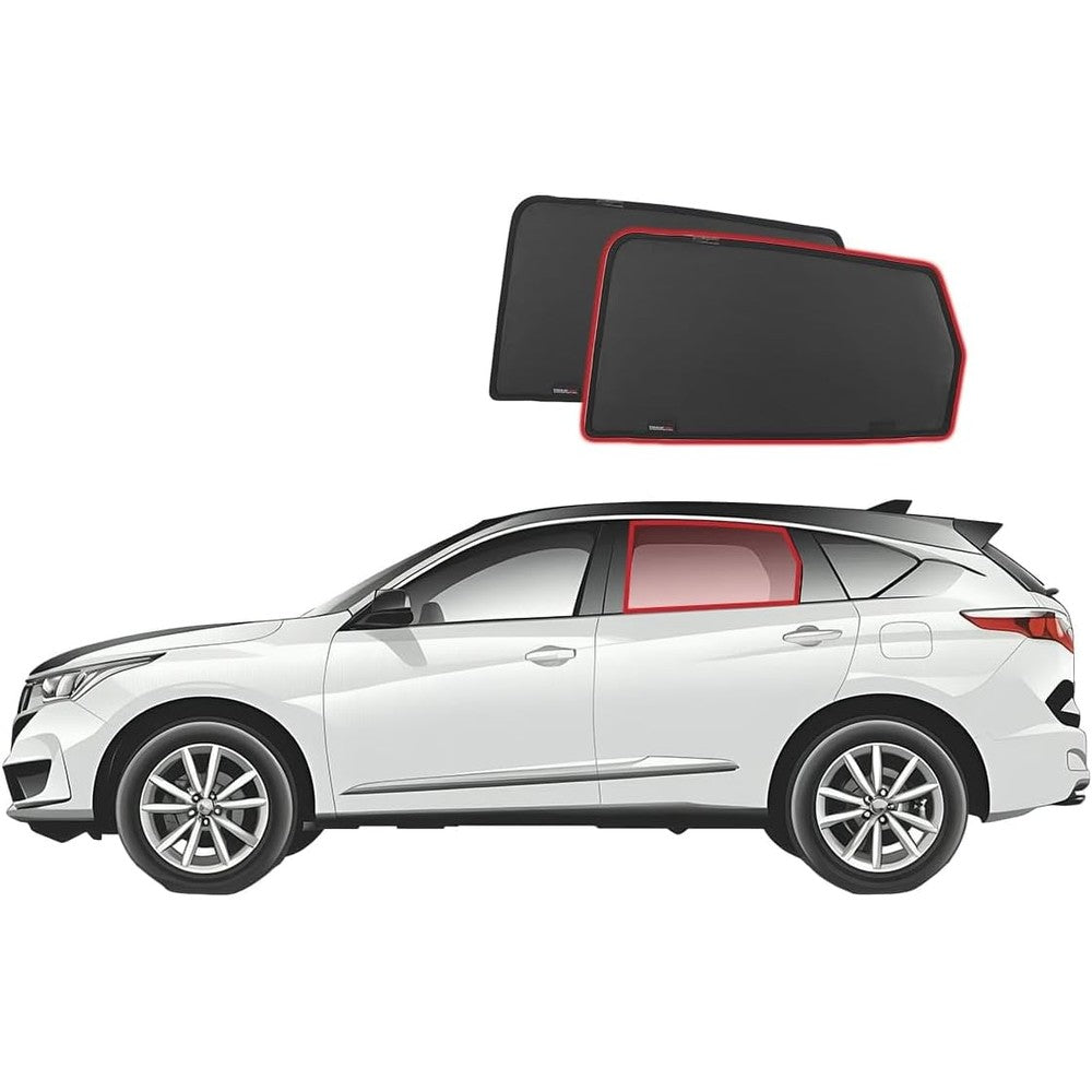 Snap Shades Acura RDX car rear window shades front view premium mesh car sun protection