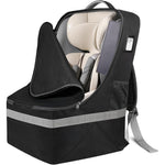 Guiseapue padded car seat travel bag front view for airline gate check