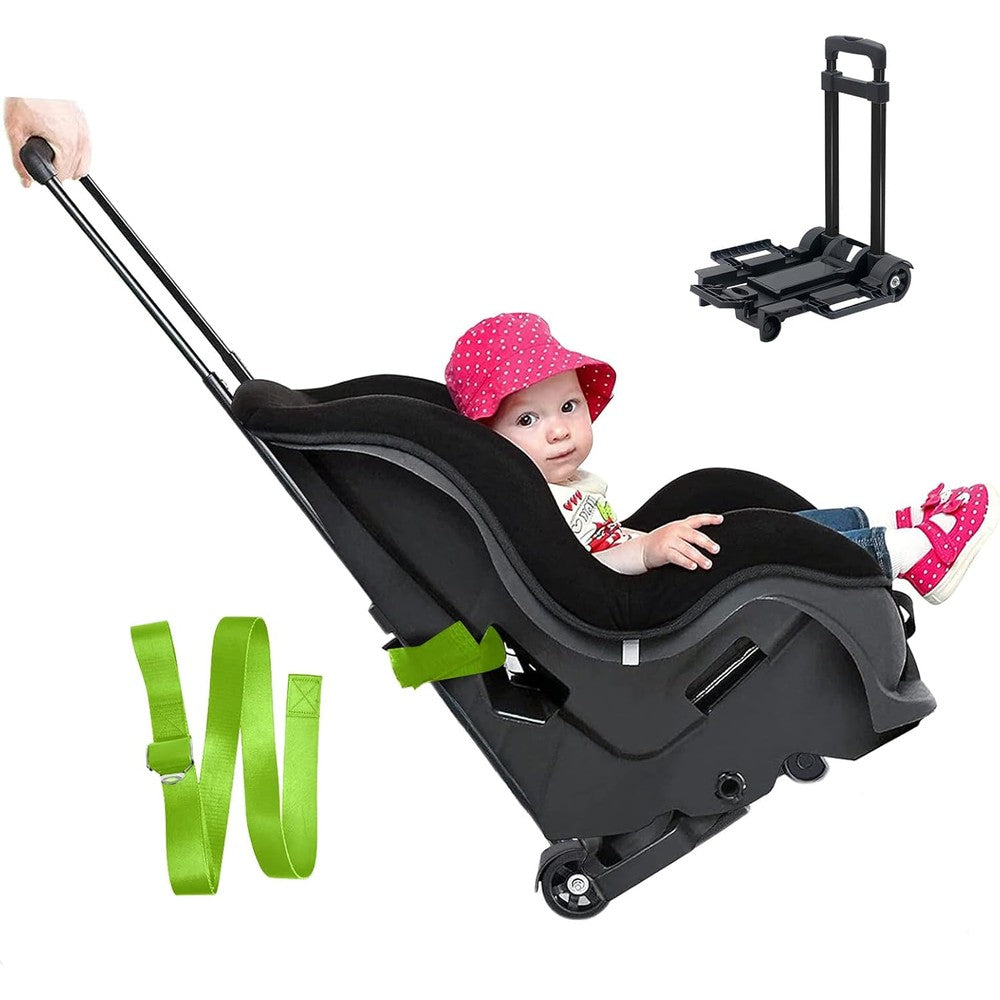 Torevsior foldable car seat travel cart front view