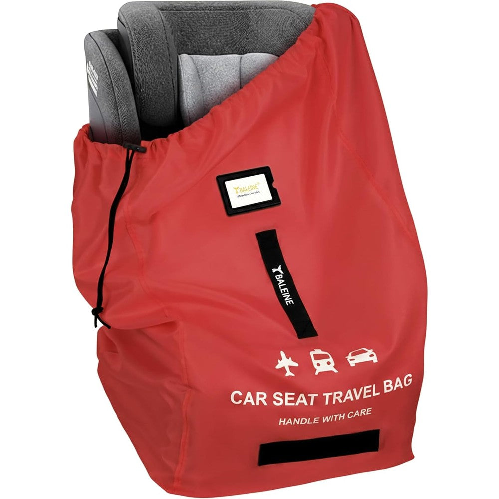 Baleine car seat travel bag front view red