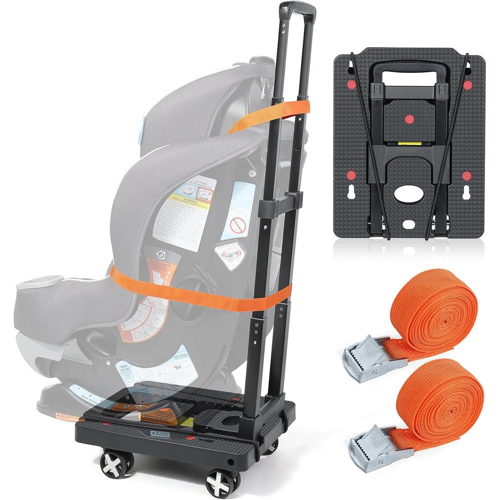 Orzbow car seat dolly front view for airport travel