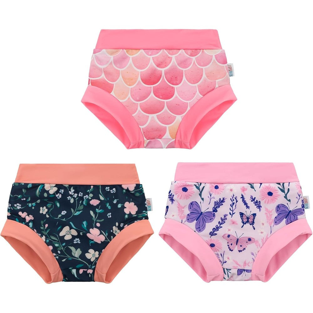 Alvababy reusable swim diapers 3 pack front view