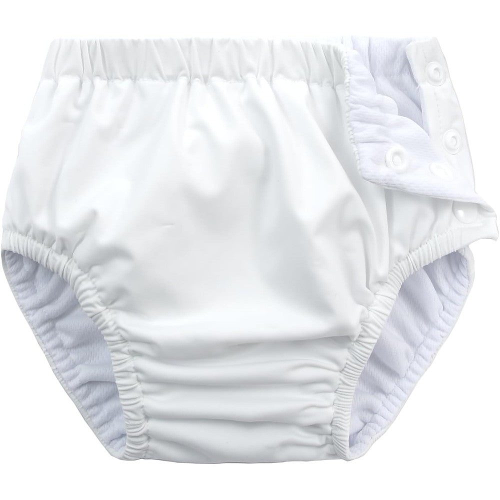 Mireazw reusable swim diaper white front view