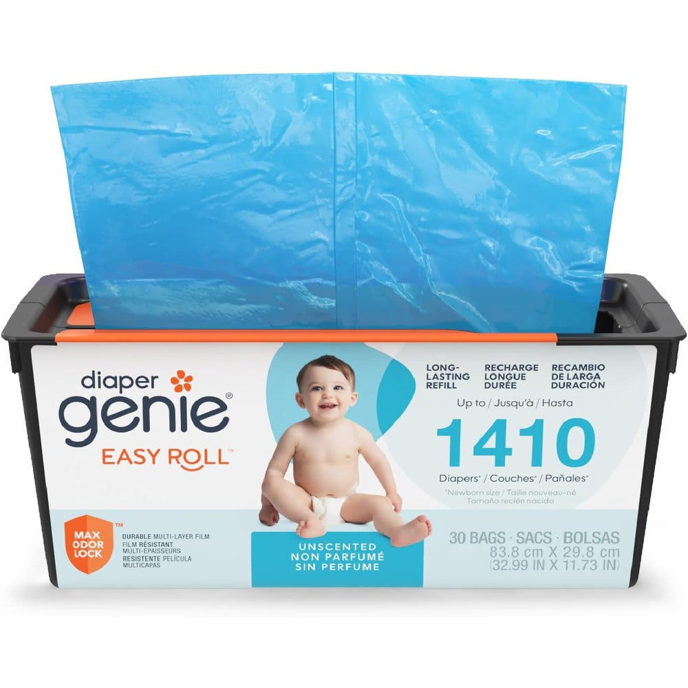 Diaper Genie Easy Roll Refill 30 bags box front view