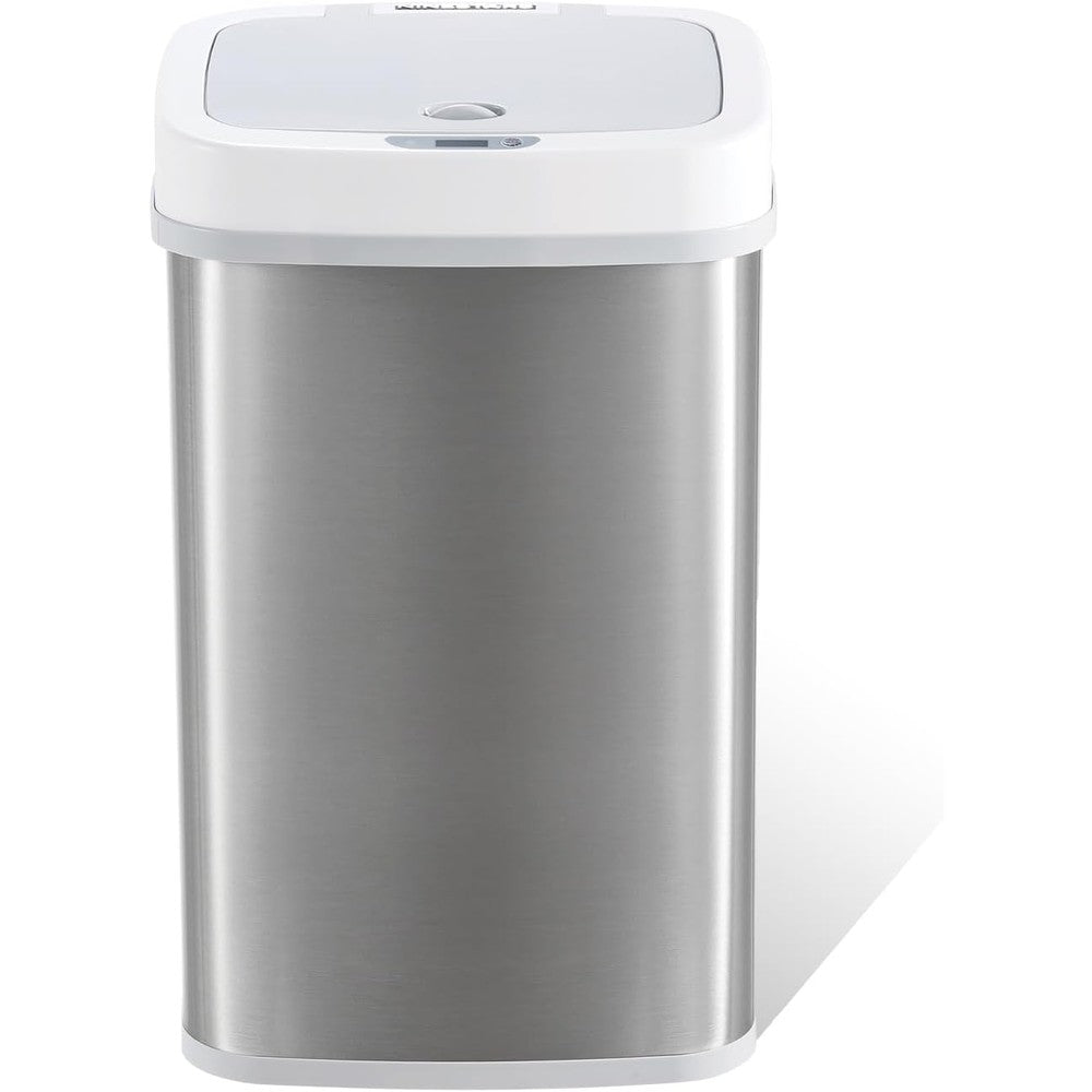Ninestars automatic touchless motion sensor diaper disposal bin front view