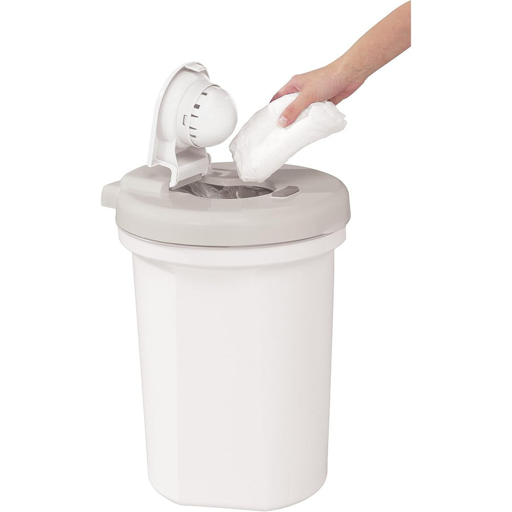 Safety 1st Easy Saver Diaper Pail front view for nursery