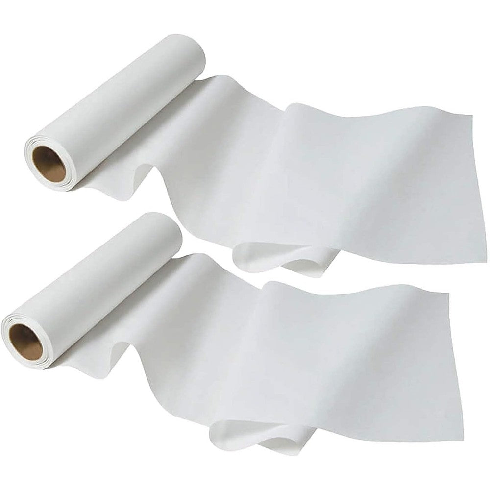 Pacon paper changing table rolls white 2 pack front view