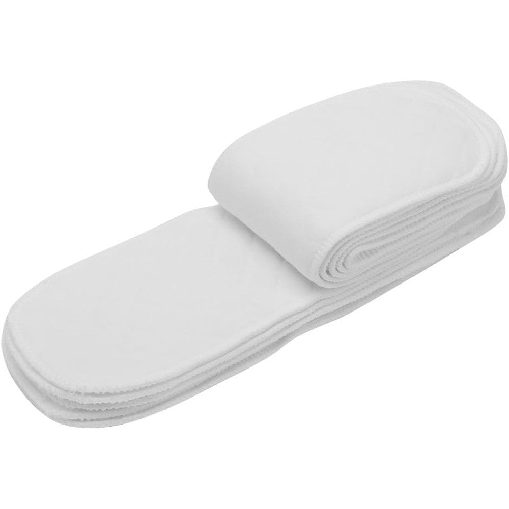 Huhushop reusable 10 pack cotton diaper inserts front view