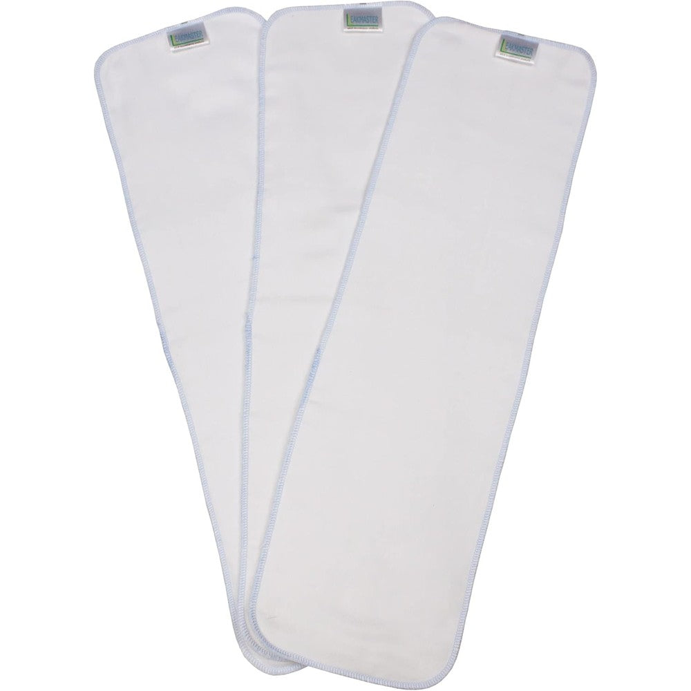 LeakMaster cotton gauze reusable adult diaper inserts three pack front view