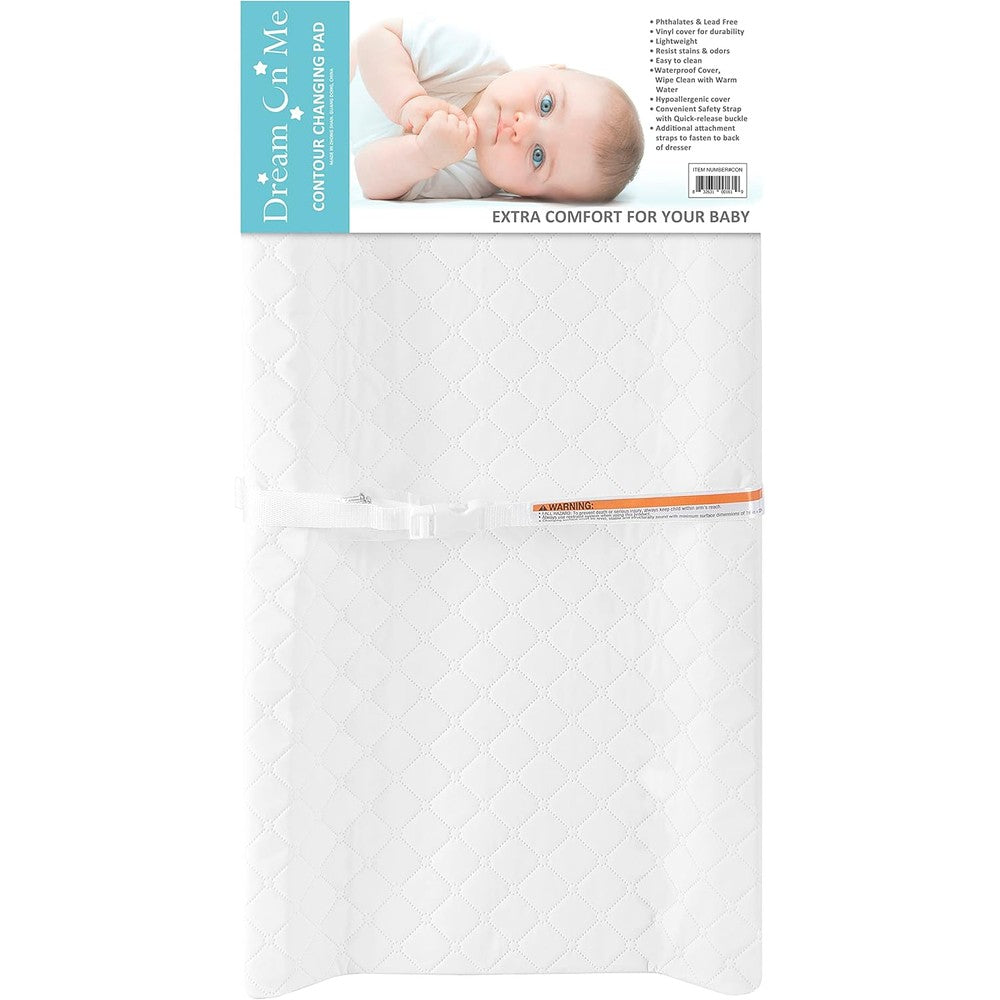 Dream On Me Two Sided Contour Changing Pad Snow White front view